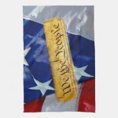 Wij de Amerikaanse vlag van de mensen Theedoek (Verticaal)