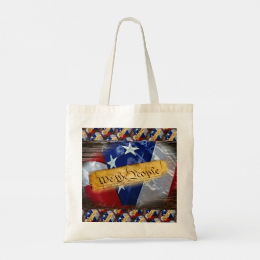 Wij de Amerikaanse vlag van de mensen Tote Bag (Achterkant)
