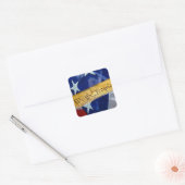 Wij de Amerikaanse vlag van de mensen Vierkante Sticker (Envelop)
