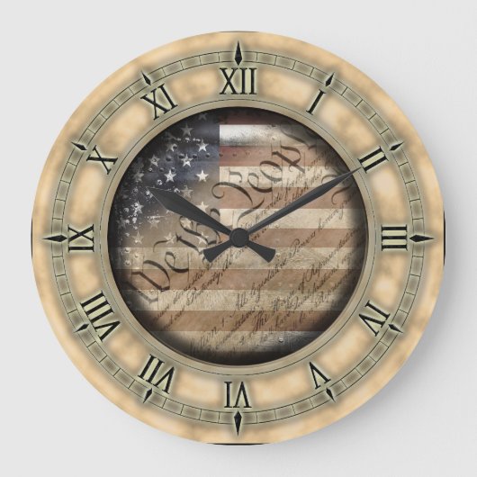 Wij, de  Amerikaanse vlagwandklok Grote Klok (Voorkant)