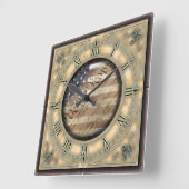 Wij, de  Amerikaanse vlagwandklok Vierkante Klok (Hoek)