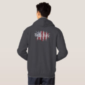 Wij, de Amerikaanse volksmassa Splat Hoodie (Achterkant volledig)