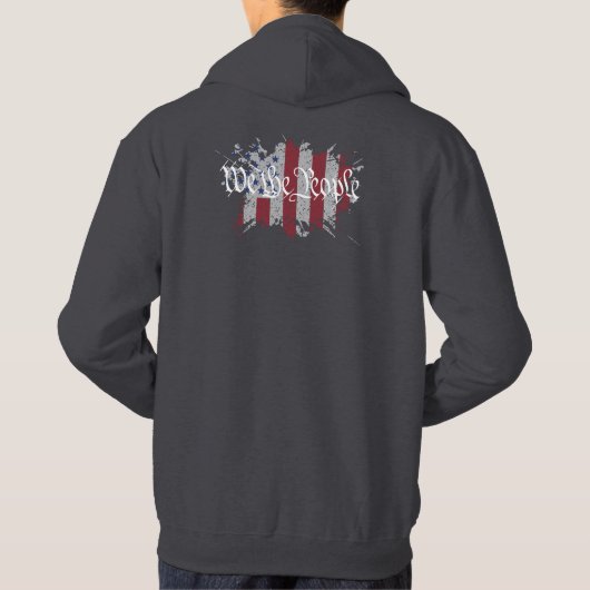Wij, de Amerikaanse volksmassa Splat Hoodie (Achterkant)