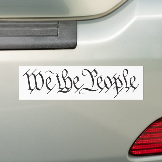 Wij, de Bumpersticker van het volk (Op auto)