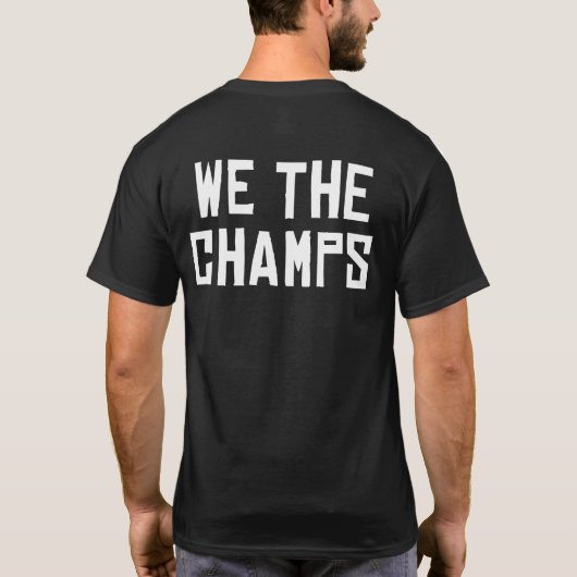 WIJ DE CHAMPS - RAPTORS 2019 CHAMPIES T-Shirt (Achterkant)
