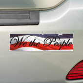 Wij de Grondwet van het volk Bumpersticker (Op auto)