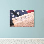 Wij de Grondwet van het volk Canvas Afdruk (Insitu (Houten vloer))