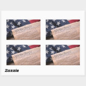 Wij de Grondwet van het volk Rechthoekige Sticker (Vel)