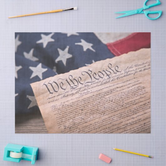 Wij de Grondwet van het volk Tissuepapier (Craft)