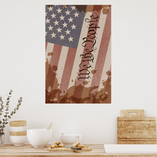 Wij de grondwet van het volk van de VS Poster (Keuken)