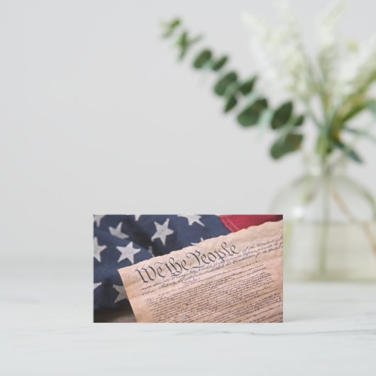 Wij de Grondwet van het volk Visitekaartje (Staand voorkant)