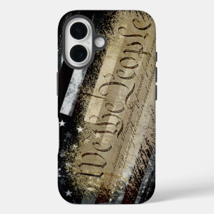 Wij, de industriële Amerikaanse vlag van de mensen iPhone 16 Hoesje