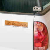 WIJ DE MENS Bumpersticker II (Op Truck)