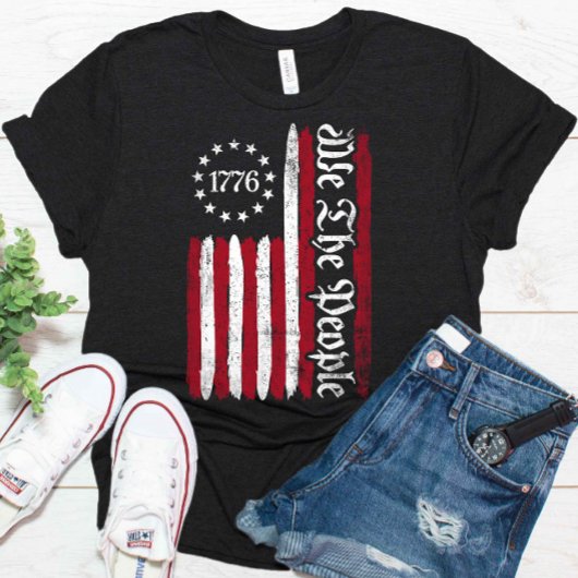 Wij de mensen 1776 Betsy Ross vlag op 4 juli T-shirt