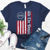Wij de mensen 1776 Betsy Ross vlag op 4 juli T-shirt