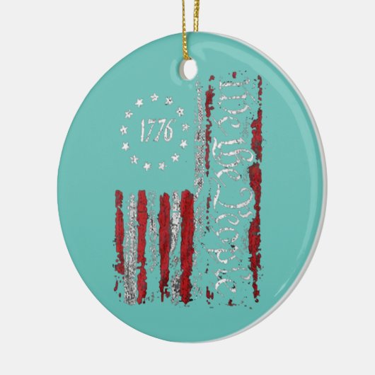 Wij, de mensen-Amerikaanse geschiedenis 1776 Onafh Keramisch Ornament (Links)