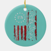 Wij, de mensen-Amerikaanse geschiedenis 1776 Onafh Keramisch Ornament (Achterkant)