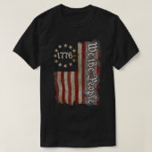 Wij, de mensen-Amerikaanse geschiedenis 1776 voor  T-shirt (Design voorkant)