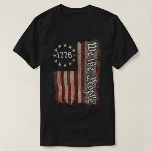 Wij, de mensen-Amerikaanse geschiedenis 1776 voor  T-shirt (Design voorkant)
