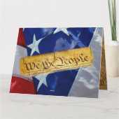 Wij, de mensen-Amerikaanse grondwet en vlag Kaart (Achterkant)