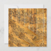 Wij, de mensen-Amerikaanse grondwet Notitiekaartje (Voorkant)