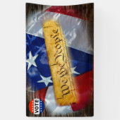 Wij, de mensen-Amerikaanse grondwet Spandoek (Verticaal)