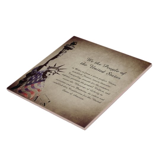 Wij, de mensen-Amerikaanse patriotticus Tegeltje (Zijkant)