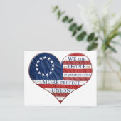 Wij, de mensen-Amerikaanse vlag Briefkaart (Staand voorkant)