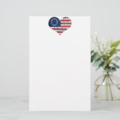 Wij, de mensen-Amerikaanse vlag Briefpapier (Staand voorkant)