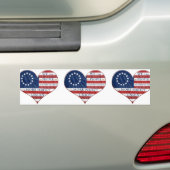 Wij, de mensen-Amerikaanse vlag Bumpersticker (Op auto)