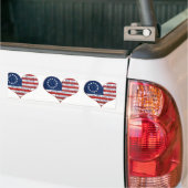 Wij, de mensen-Amerikaanse vlag Bumpersticker (Op Truck)