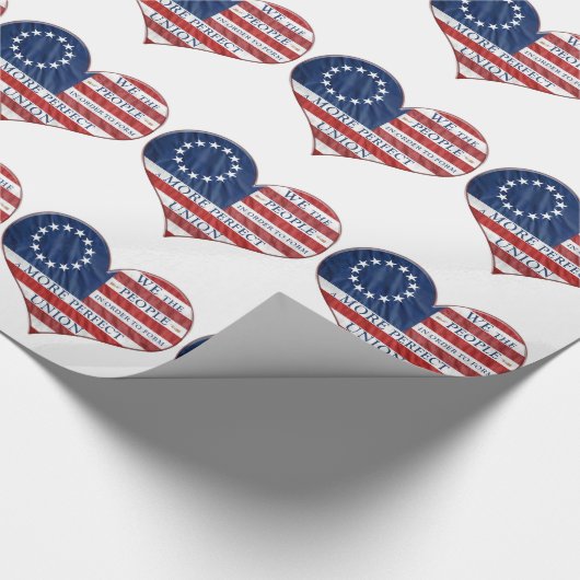 Wij, de mensen-Amerikaanse vlag Cadeaupapier (Hoek)