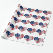 Wij, de mensen-Amerikaanse vlag Cadeaupapier (Uitgerold)