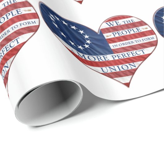 Wij, de mensen-Amerikaanse vlag Cadeaupapier (Rol Hoek)