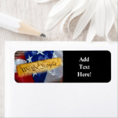 Wij, de mensen-Amerikaanse vlag Etiket (Insitu)