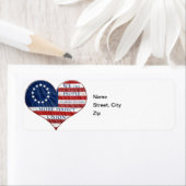 Wij, de mensen-Amerikaanse vlag Etiket (Insitu)