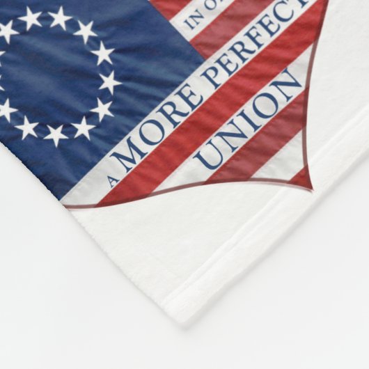 Wij, de mensen-Amerikaanse vlag Fleece Deken (Hoek)