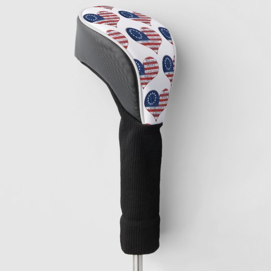 Wij, de mensen-Amerikaanse vlag Golfheadcover (Schuin)
