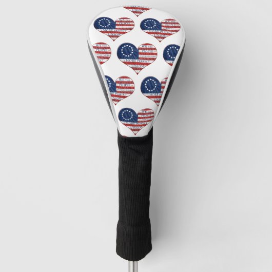 Wij, de mensen-Amerikaanse vlag Golfheadcover (Voorkant)
