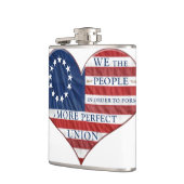 Wij, de mensen-Amerikaanse vlag Heupfles (Links)