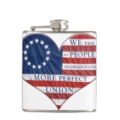 Wij, de mensen-Amerikaanse vlag Heupfles (Voorkant)