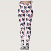 Wij, de mensen-Amerikaanse vlag Leggings (Voorkant)
