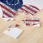 Wij, de mensen-Amerikaanse vlag Legpuzzel (Zijkant)