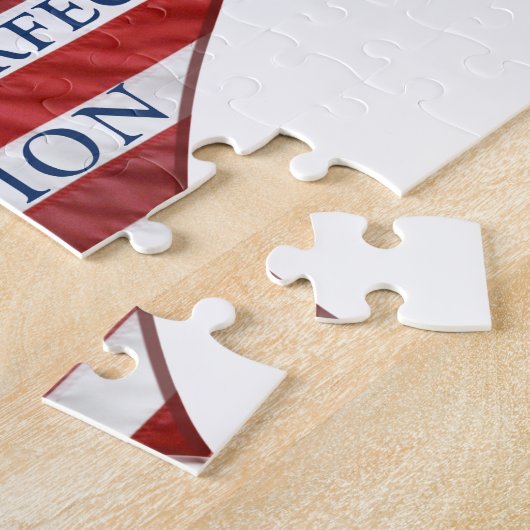 Wij, de mensen-Amerikaanse vlag Legpuzzel (Zijkant)