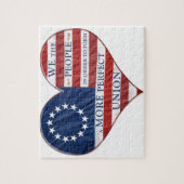 Wij, de mensen-Amerikaanse vlag Legpuzzel (Verticaal)