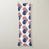 Wij, de mensen-Amerikaanse vlag Lichaamskussen (Voorkant Verticaal)