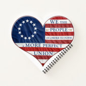 Wij, de mensen-Amerikaanse vlag Notitieboek (Achterkant)