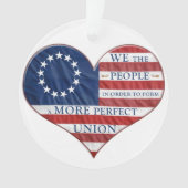 Wij, de mensen-Amerikaanse vlag Ornament (voorkant)