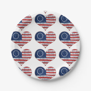 Wij, de mensen-Amerikaanse vlag Papieren Bordje