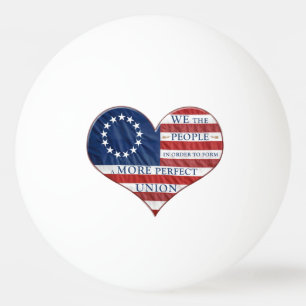 Wij, de mensen-Amerikaanse vlag Pingpongbal